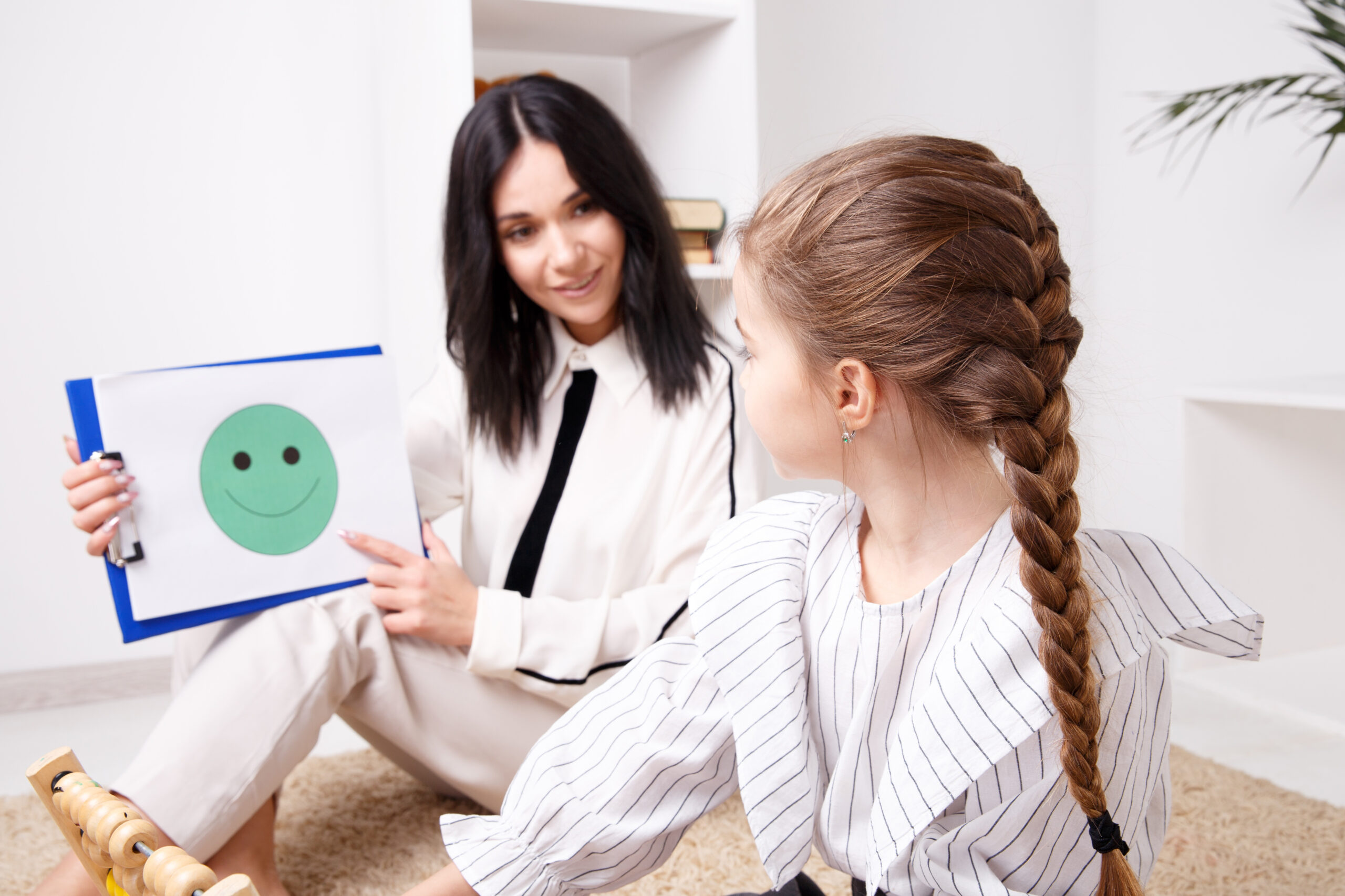 Behavioral therapist working with a child in Hyderabad